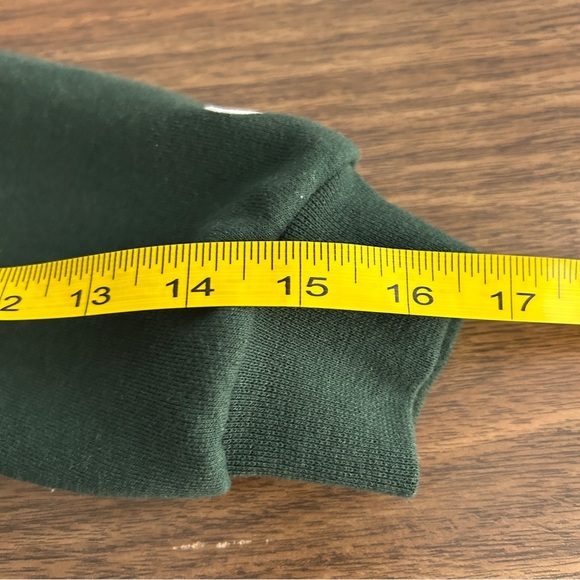 ❤️ Champion x University of Alberta Kids Sweatshirt Green and Yellow Youth S - Picture 10 of 10